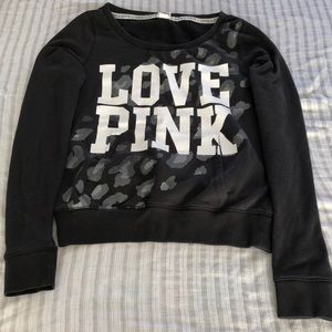 Cheetah print crew neck